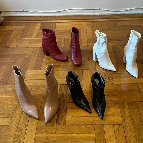 Jefferey Campbell Katerina Nude Ankle Bootie Size 11 - Picture 8 of 10